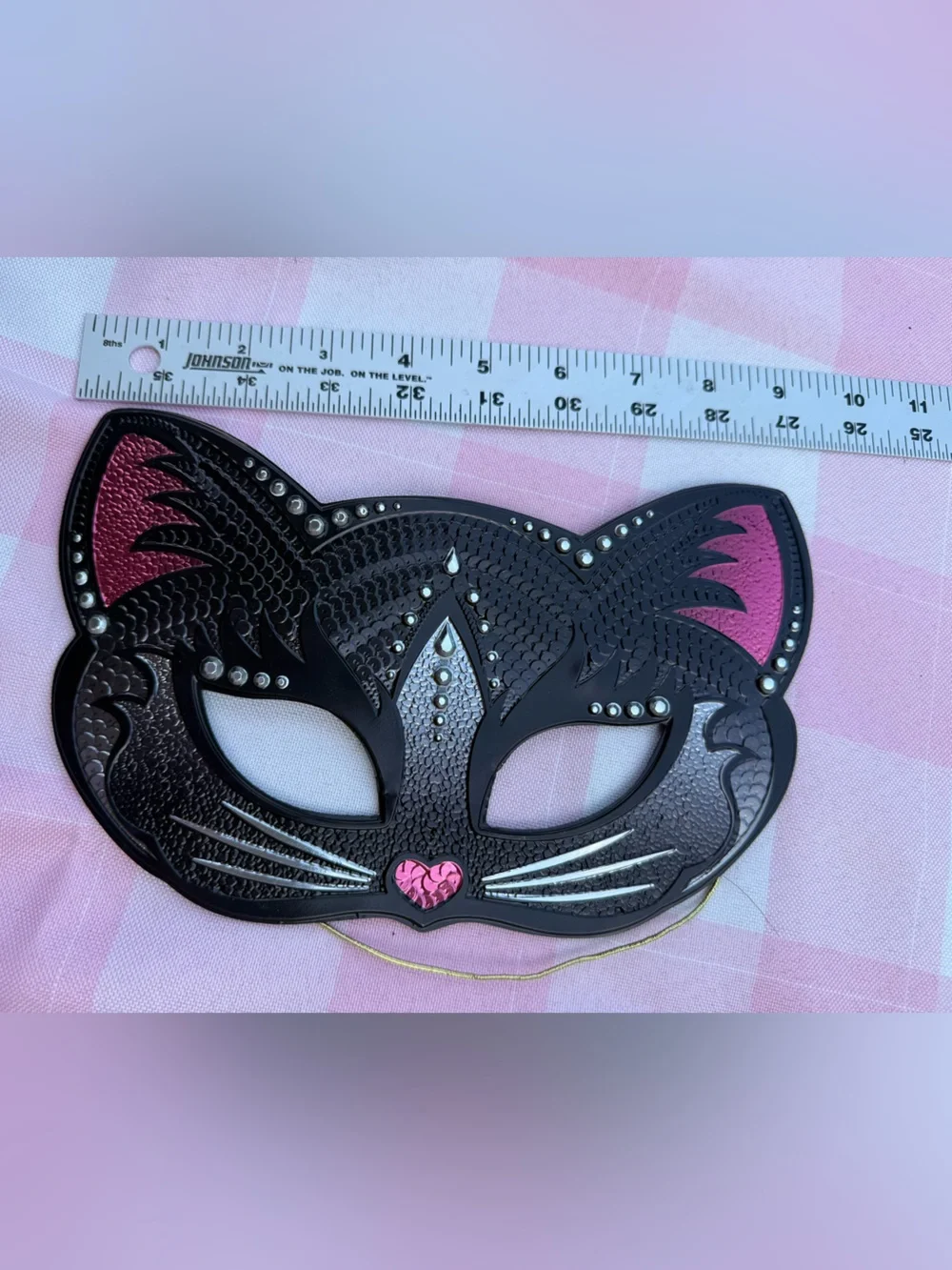 Black & Pink Cat Eye Mask - Women Accessories-(new)